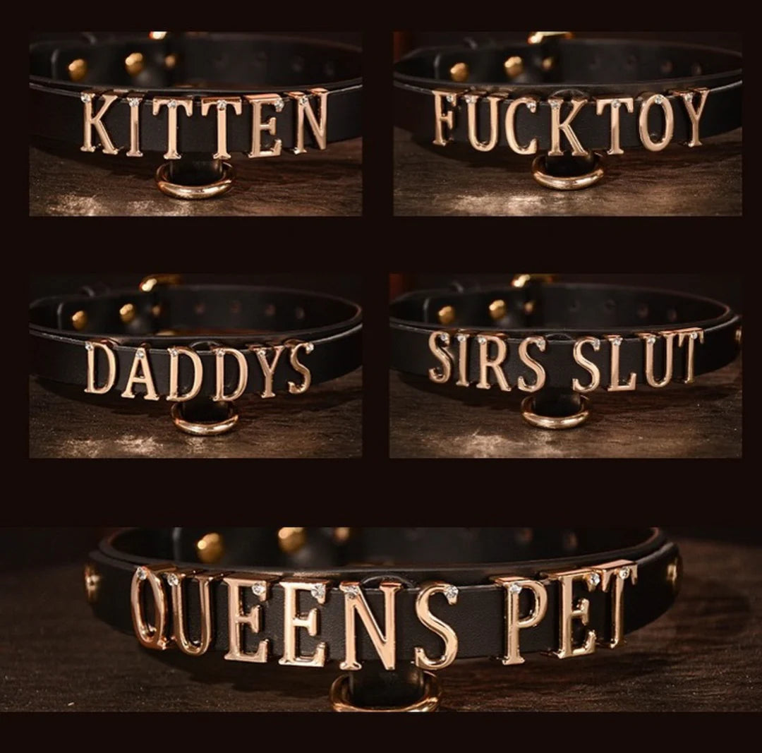 Leather Personalized Choker