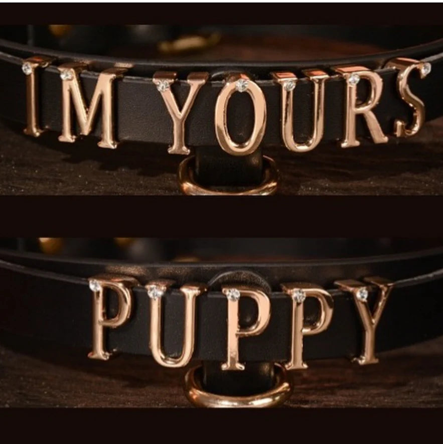 Leather Personalized Choker