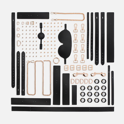 Leather Bondage Tools Set with Case