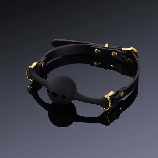 Middle Heart-Shaped Breathable Mouth Gag