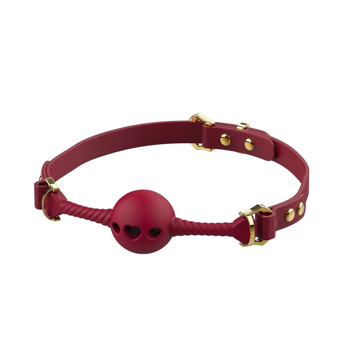 Middle Heart-Shaped Breathable Mouth Gag